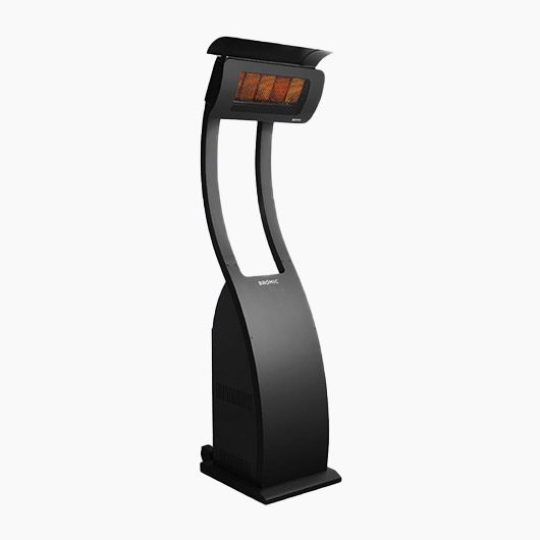 Calefactor a gas Bromic Tungsten Portable negro mate para terraza